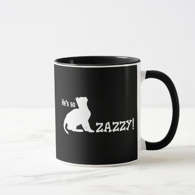 He's so Zazzy - Cat Lover Mug (Right)