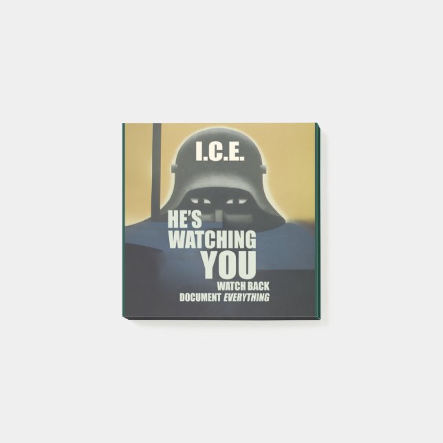 He's Watching You 2026 Post-it Notes (Front)