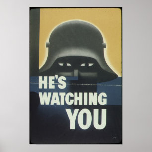 He's Watching You Poster