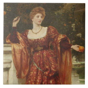 Hesperia (by Frank Dicksee) Ceramic Tile