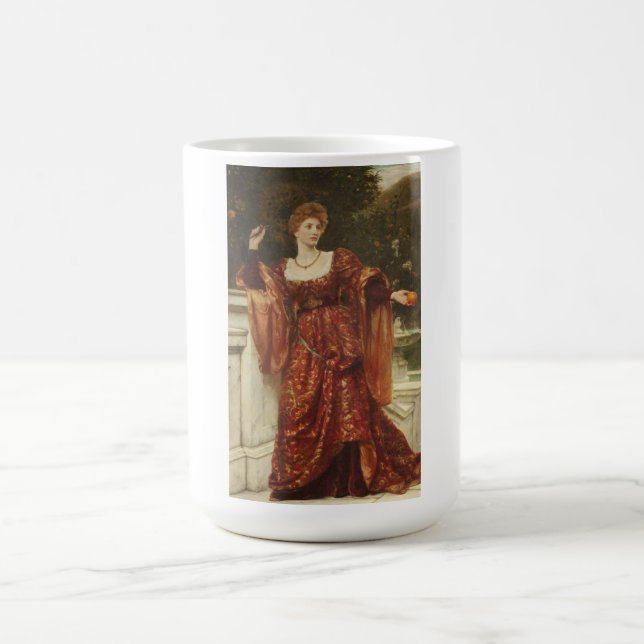 Hesperia (by Frank Dicksee) Coffee Mug (Center)