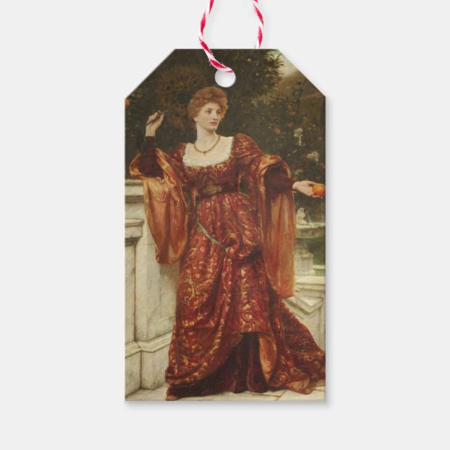 Hesperia (by Frank Dicksee) Gift Tags (Front)