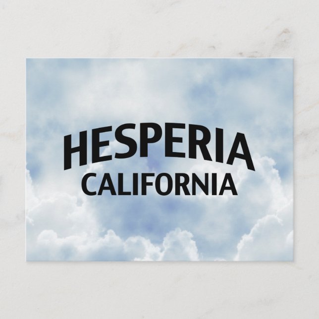 Hesperia California Postcard (Front)
