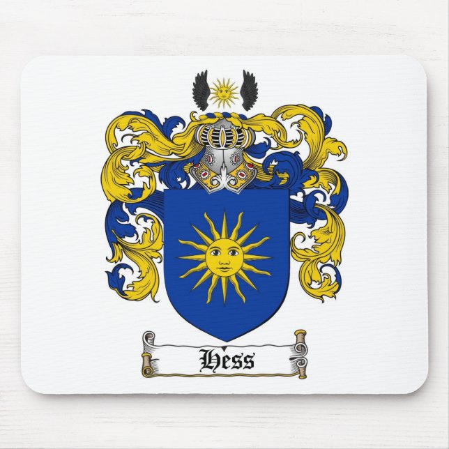 HESS FAMILY CREST -  HESS COAT OF ARMS MOUSE PAD (Front)