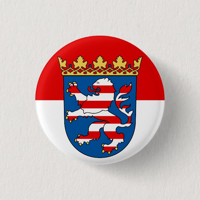Hessen Flag 3 Cm Round Badge (Front)