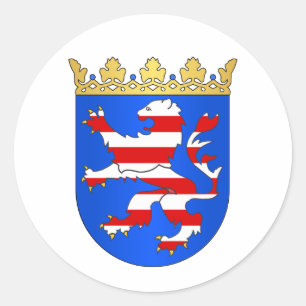 Hessen (Hesse) COA Classic Round Sticker