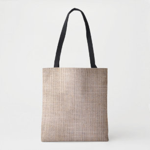 Hessian sackcloth, woven texture background. tote bag