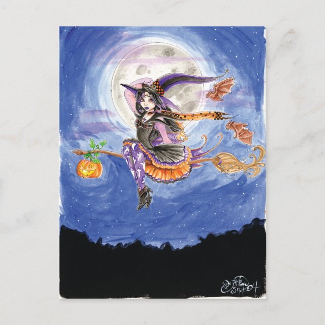 'Hester and the Bats' Postcard (Front)