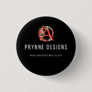 Hester Prynne Scarlet Letter button