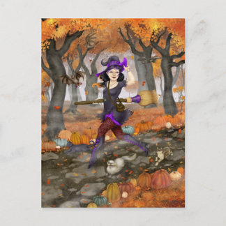 Hester's Autumn Adventure Postcard