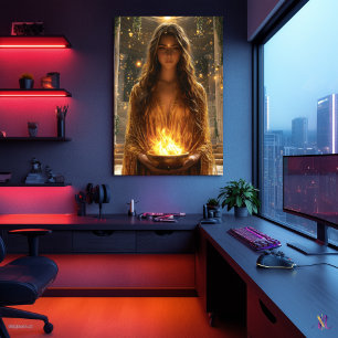 Hestia, Goddess of the Hearth - Keeper Poster