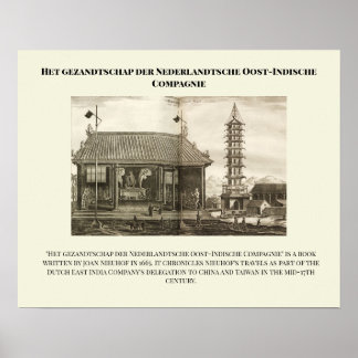 Het gezandtschap der Nederlandtsche Oost-Indische  Poster
