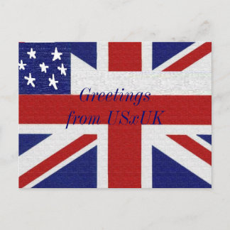 Hetalia: Greetings from USxUK Postcard