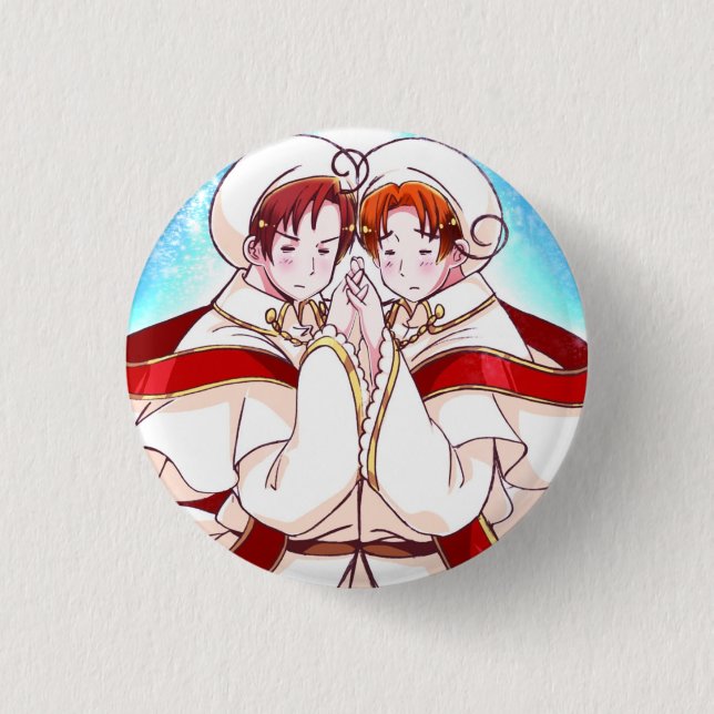 Hetalia North & South Italy Button (Front)