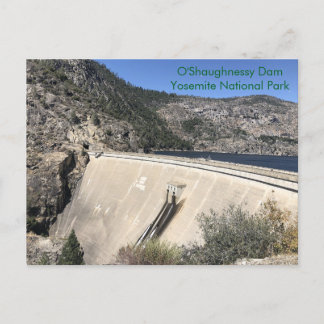 Hetch Hetchy's O'Shaughnessy Dam in Yosemite Postcard