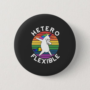 Hetero Flexible LGBT Lesbian Gay bisexual Trans 6 Cm Round Badge