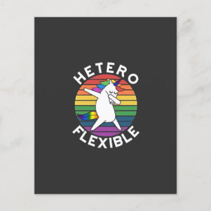 Hetero Flexible LGBT Lesbian Gay bisexual Trans Flyer