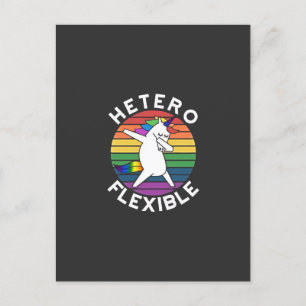 Hetero Flexible LGBT Lesbian Gay bisexual Trans Invitation Postcard