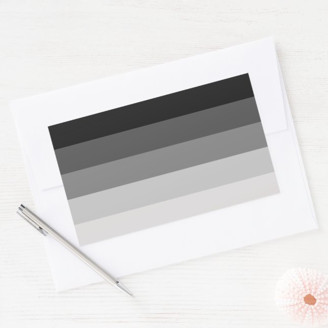 Hetero Pride Flag, Straight Pride Flag Rectangular Sticker (Envelope)
