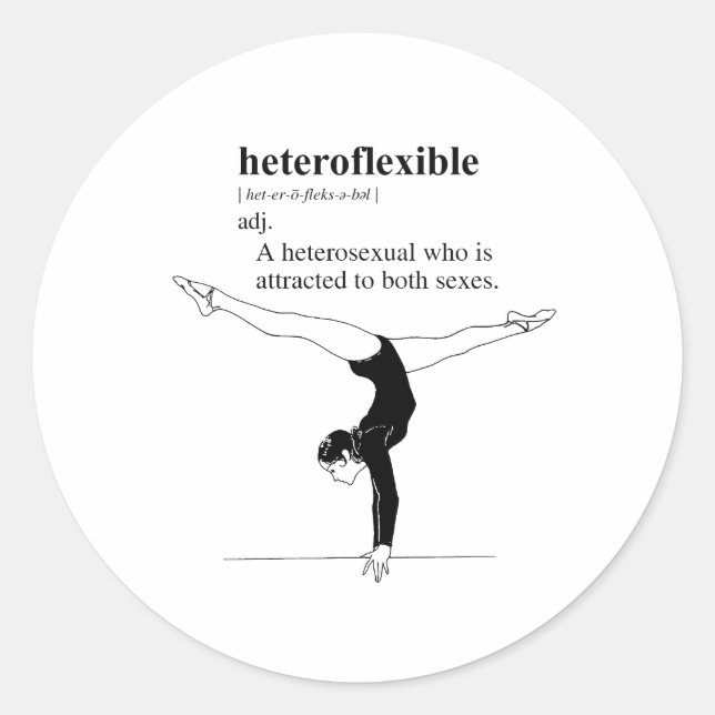 HETEROFLEXIBLE CLASSIC ROUND STICKER (Front)