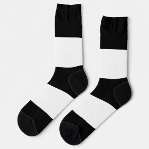 Heterosexual Black White Striped LGBT Socks