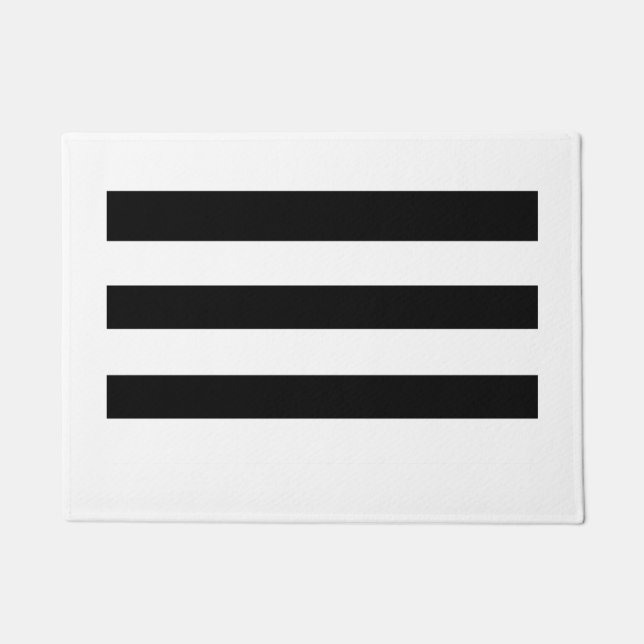 heterosexual flag doormat (Front)
