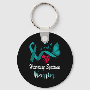 Heterotaxy Syndrome Awareness Butterfly Support Te Key Ring