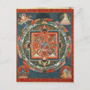 Hevajra Tibetan Buddhist Deity Mandala Postcard