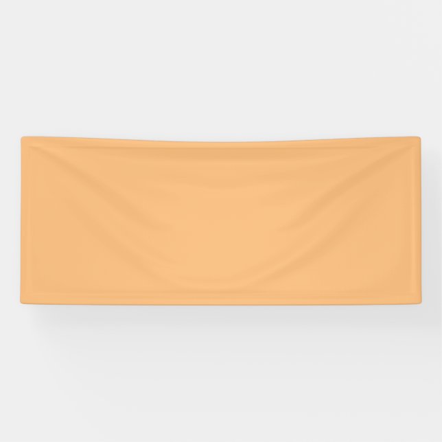 Hex Color #FABA77, Brandy Vinyl Banner (Horizontal)