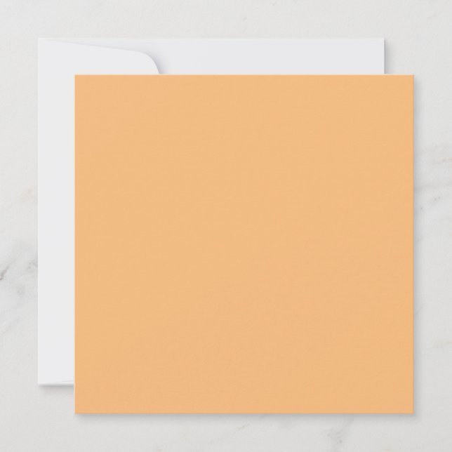 Hex Colour #FABA77, Brandy Holiday Card (Front)