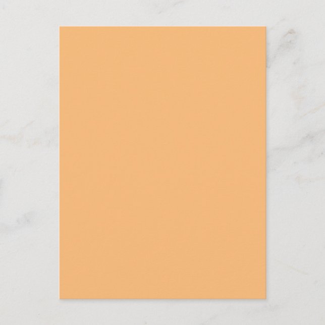 Hex Colour #FABA77, Brandy Holiday Postcard (Front)