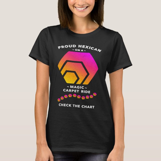 HEX Crypto by Hexican Richard Heart Magic Carpet R T-Shirt (Front)