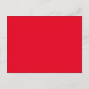 Hex E6001D, Bean Red Announcement Postcard