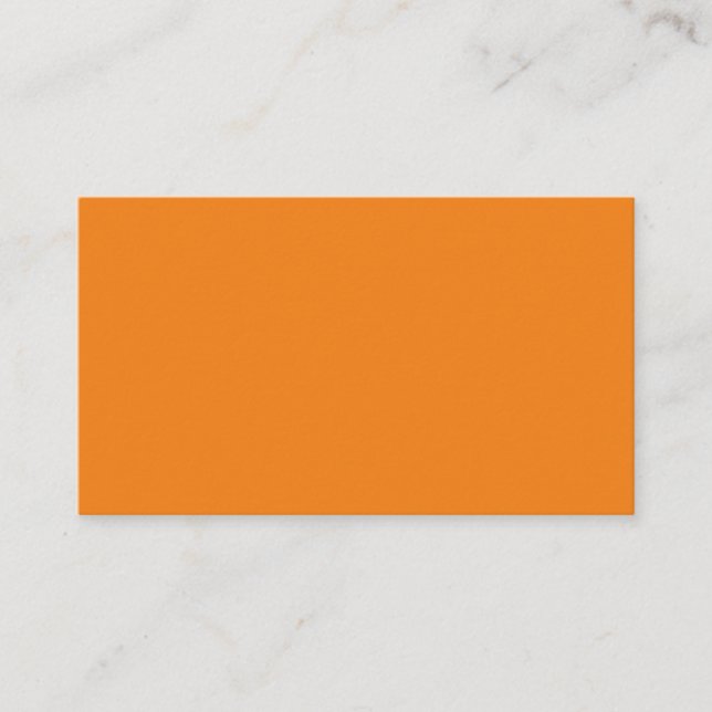 Hex #F17F17, Dark Salmon Appointment Card (Front)