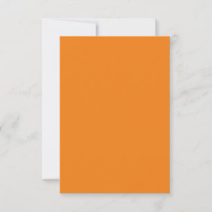 Hex #F17F17, Dark Salmon RSVP Card