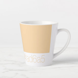 Hex FAD6A5 Warm Pale Orange Peach Minimalist Latte Mug