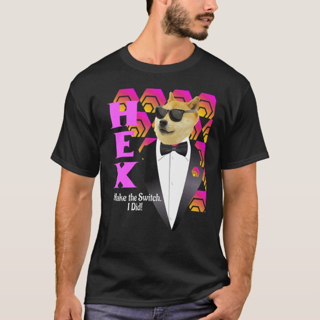 Hex Hexican Cryptocurrency Bitcoin Pulsechain T-Shirt (Front)