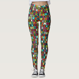 hex strip jet leggings