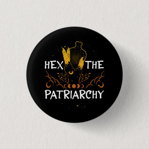 Hex The Patriarchy Feminism Gender equality Women' 3 Cm Round Badge