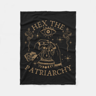 Hex The Patriarchy Feminist Witch Fleece Blanket