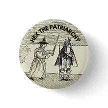 Hex the patriarchy fun feminism button badge