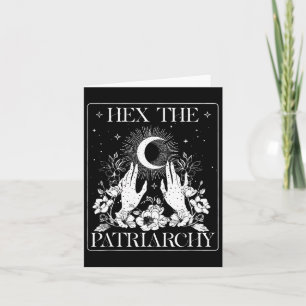 Hex The Patriarchy Halloween Feminist Witch Card
