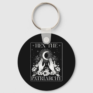 Hex The Patriarchy Halloween Feminist Witch  Key Ring