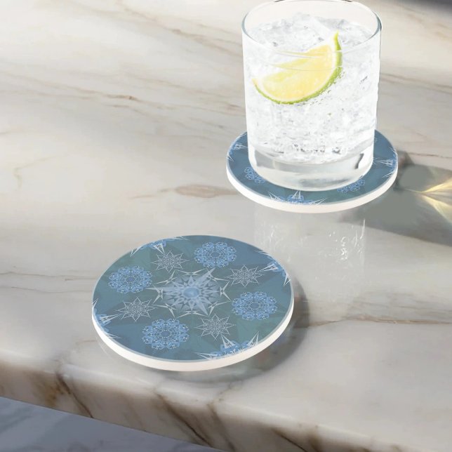 Hexa triangles yantra petals inscription  coaster (Creator Uploaded)