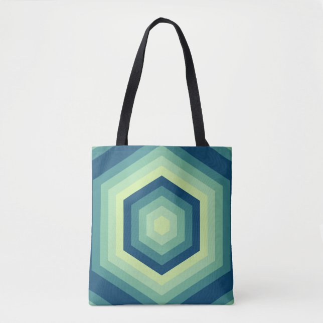 Hexa Wave Dreamscape Tote Bag (Front)