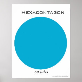 Hexacontagon Poster of Polygon