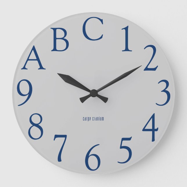 Hexadecimal Geek 12-Hour Large Clock (Front)