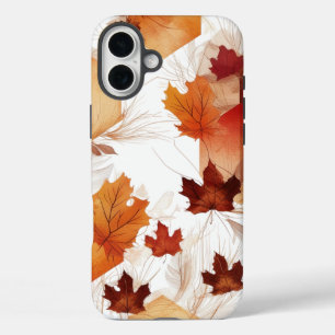 Hexagon Autumn Leaves – Apple iPhone 16 Plus Phone iPhone 16 Plus Case