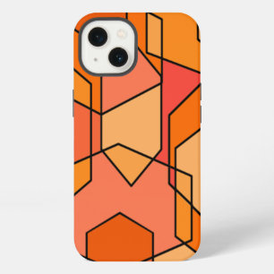 Hexagon Bauhaus - Orange iPhone 13 Case