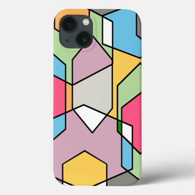 Hexagon Bauhaus - Pastels Case-Mate iPhone Case (Back)